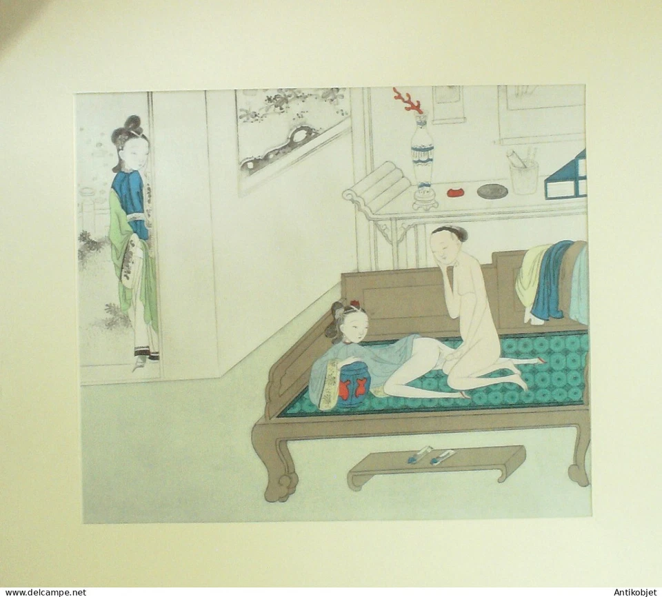 Estampe Chinoise scène érotique 11 - Photo 1/1