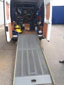 Van Loading Ramp 300kg, 1.8m Fixed Mesh Vehicle Access Ramp - Picture 1 of 12
