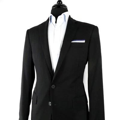 1 MENSWEAR Ralph Lauren Etiqueta Negra Italia Sólido Anthony Traje Chaqueta 38 SH Foto 1 de 4