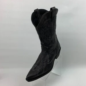 Laredo Garrett Westernstiefel Distressed schwarz spitz zulaufend Blockabsatz Größe 12D NEU - Bild 1 von 13