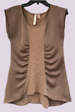 Cocoa Brown Ruche Cocoa Brown Top, Eyeshadow , Juniors Small