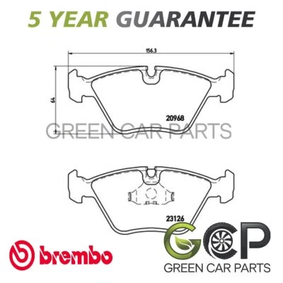 Conjunto de pastilhas de freio dianteiro Brembo compatível com Jaguar XK8 1996-2006 XJ 1989-2003 - Imagem 1 de 4