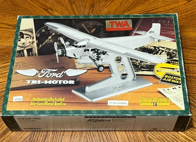 TWA FORD TRI MOTOR AUTHENTICALLY SCALED DIE-CAST METAL REPLICA ERTL COLLECTIBLE - Image 1 of 4