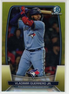 2023 Vladimir Guerrero Jr. Bowman Chrome Yellow Refractor  /75 Blue Jays