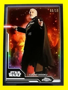 2021 Chrome Star Wars Legacy Wielders Lightsaber Black WL-6 Count Dooku #3/10 - Picture 1 of 1