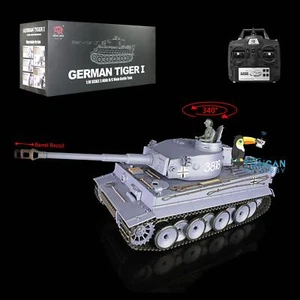 Henglong 7.0 1/16 3818 RTR RC Tank TigerⅠIR Battle BB Shooting Smoke Sound - Picture 1 of 12