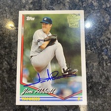 2005 Topps All-Time Fan Favorites Auto Jim Abbott #FFA-JA Auto