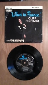 Cliff Richard: When In France 7" Vinyl 4 Track EP - 0109/24 - Picture 1 of 3