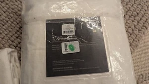 Restoration Hardware Belgian Textured Linen Drapery 50"W x 84"L White Optic $330 - Picture 1 of 1