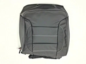 Chevrolet Silverado GMC Sierra front seat back cushion Cover leather black OEM - Picture 1 of 4