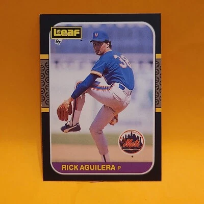 1987 Leaf Canadian #89 Rick Aguilera New York Mets Baseball Card - Image 1 of 2