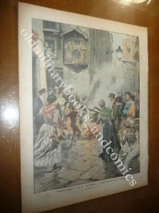 IL RITO DI S. ANTUONO A NAPOLI VAL CAMONICA 2 SACERDOTI FERITI A GIANICO 1910 - Picture 1 of 2