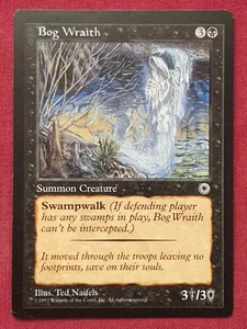 Magic The Gathering PORTAL BOG WRAITH card MTG - Picture 1 of 2