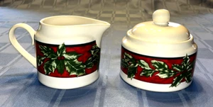 Bob Timberlake Christmas Celebration 168, Milchkännchen und Zuckerdose Set, 1994 - Bild 1 von 13