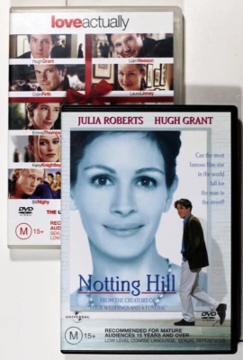 Notting Hill + Love Actually - Hugh Grant - Region 4 - Sent Tracked - Image 1 of 4
