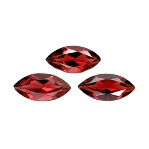 1.98cts Red natuarl garnet marquise shape 3pcs loose gemstones - Bild 1 von 3