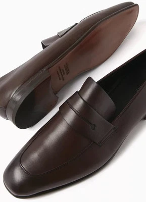 Mocassim ZEGNA ‘L’Asola’ couro flexível marrom escuro 9,5 Reino Unido / 10,5 EUA $990+ NOVO - Imagem 1 de 4