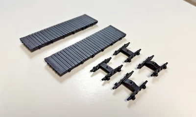 On30 Narrow gauge Flatcar with trucks 2 Ea - Image 1 of 4