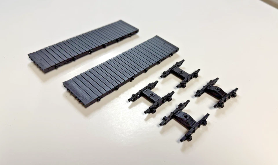 On30 Narrow gauge Flatcar with trucks 2 Ea - Image 1 of 4