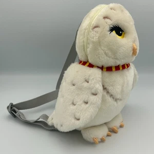 Wizarding World of Harry Potter Hedwig -Owl Plush Backpack - White Red Scarf 10" - Picture 1 of 14