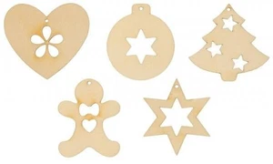 Holzanhänger Stern 3 Größen 15 Stück Basteln Kreativ Stern Weihnachten - Bild 1 von 2