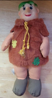 Picapiedra 1962 Knickerbocker Hanna Barabera Barney cabeza de goma escombros muñeca 16" Foto 1 de 4