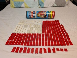 Vintage 1950's American Plastic Bricks by Elgo 735 - In Original Canister - Picture 1 of 9