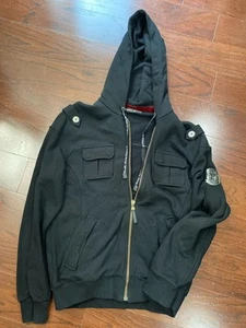 FRANKIE MORELLO HOMBRE NUEVO CREMALLERA COMPLETA SUDADERA CON CAPUCHA TALLA XXL - Imagen 1 de 8