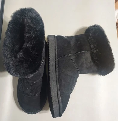 Bebe - 121229 Damas Negro Piel Suave Botas Espalda Alta - Talla 11 (NUEVO) Foto 1 de 4