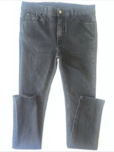 mnml Mens Black Wash Denim 33 X 32 Skinny Biker Jeans Rockstar Emo Stretch - Picture 1 of 13