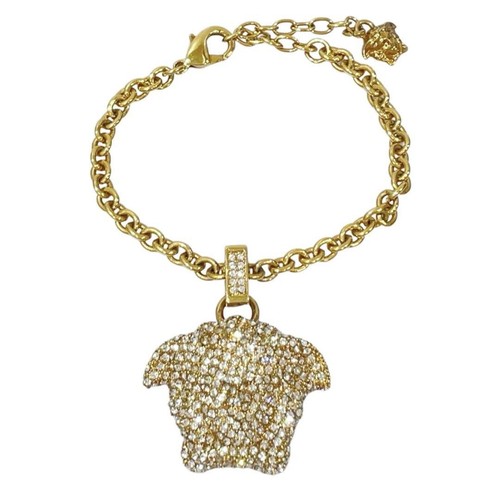 Bracciale Autentico Versace Medusa Strass Buone Condizioni