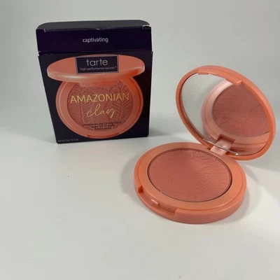 Tarte Amazonian Clay Blush Captivating Peach 12-Hour Longwear NEW 0.12oz - Image 1 of 3