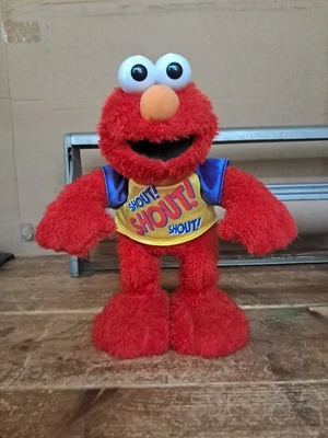 ELMO SHOUT Fisher Price Sesame Street Character Elmo 2004 Tested Works Video - Image 1 of 4