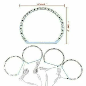 RGB 5050 SMD LED Angel Eyes Ringe Scheinwerfer Standlicht Für BMW E46 E39 E36 - Bild 1 von 7
