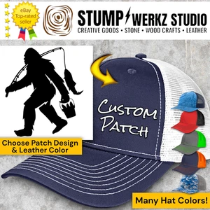 Custom Trucker Hat Baseball Cap Personalized Richardson Fishing Bigfoot Yeti - Imagen 1 de 21