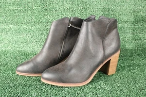 Mia Stiefel Patton Größe 12M Reißverschluss Stiefeletten braun Kunstleder spitz zulaufend Herbst - Bild 1 von 11