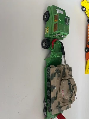 1974 MATCHBOX LESNEY BATTLE-KINGS K-106 TANK TRANSPORTER with corgi tank - Image 1 of 4
