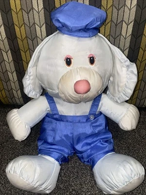 Pára-quedas Potpourri Press náilon azul coelho puffa estilo caroço 1987 - Imagem 1 de 4