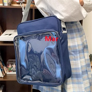 Japanese Girls Transparent JK Student Shoulder Messenger Crossbody bag Itabag - Picture 1 of 12