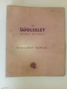 THE WOLSELEY Fifteen Hundred and One Point-Five Workshop Manual AKD692 VINTAGE - Picture 1 of 3