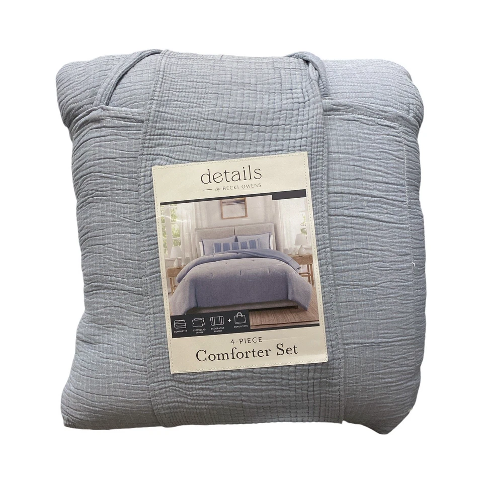 details by Becki Owens Cherie Stripe 4-Piece Matelasse Comforter Set - Image 1 of 1