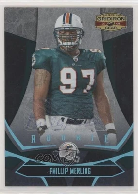 2008 Donruss Gridiron Gear /25 Phillip Merling #180 Rookie Auto RC - Image 1 of 2
