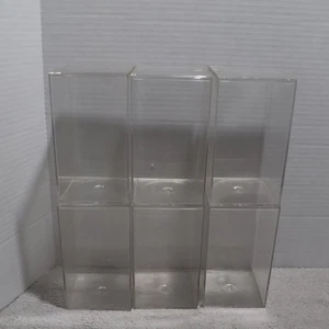 Clear Acryllic Display Cases with Lids Beanie Baby Size 7 x 4 x 4 Lot of 6 - Picture 1 of 6
