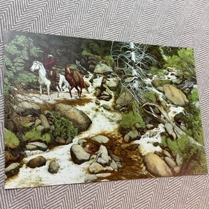 Bev Doolittle Vtg Print 9.5" x 6.5" Camo Nature Travel Horse Book Plate Art 80s - Picture 1 of 6