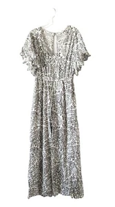 JACK By BB DAKOTA Romper Flutter Sleeve Dress Skort Overlay Maxi Tall LARGE - Picture 1 of 10