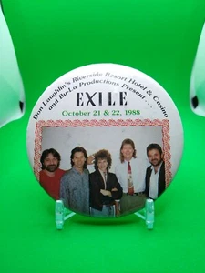 3" Vintage Exile Concert Advertising Pin Badge Lot Riverside Resort & Casino - Picture 1 of 2