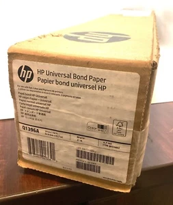 HP Q1396A Menge 3 Rollen, Bondpapier, 24” x 150’, 21 Pfund, 4,2 Mil Neu Versiegelt - Bild 1 von 2