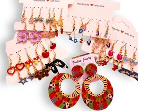 Earrings  Set 25 Pairs of Girls and Women’s Earrings -  Fast Shipping USA SELLER - Picture 1 of 9