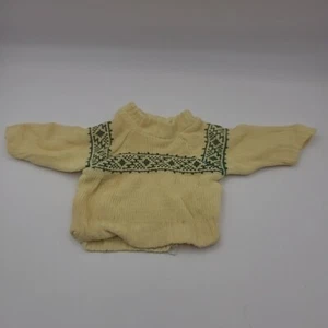 Suéter de muñeca vintage único tejido suave - Imagen 1 de 8