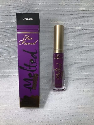 Too Faced MELTED MATTE Liquified Matte Long Wear Lipstick UNICORN Purple NEW - Image 1 of 4